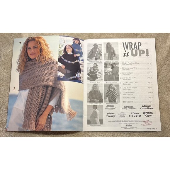 Patons Wrap It Up and Twin Sets Knitting Pattern Book 1993 - Picture 4 of 12